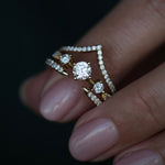 0.80 CT Round Dainty CVD EF/VS Diamond Wedding Band 11