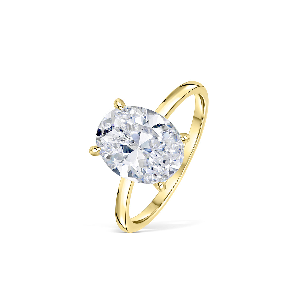 Stunning 3.0 CT Oval Moissanite Engagement Ring Hidden Halo Design 2