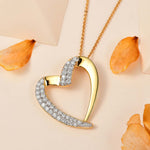 Round Cut Cubic Zirconia in 925 Sterling Silver Necklace 3