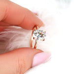 Stunning 3.0 CT Oval Moissanite Engagement Ring with Solitaire Design 6