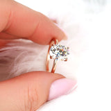 Stunning 3.0 CT Oval Moissanite Engagement Ring with Solitaire Design 6