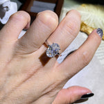 Stunning 4.5 CT Oval Moissanite Engagement Ring with Solitaire Design 2