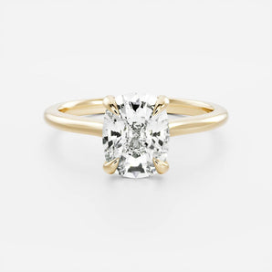 Stunning 1.5-2.5 CT Elongated Cushion Moissanite Engagement Ring with Solitaire Design