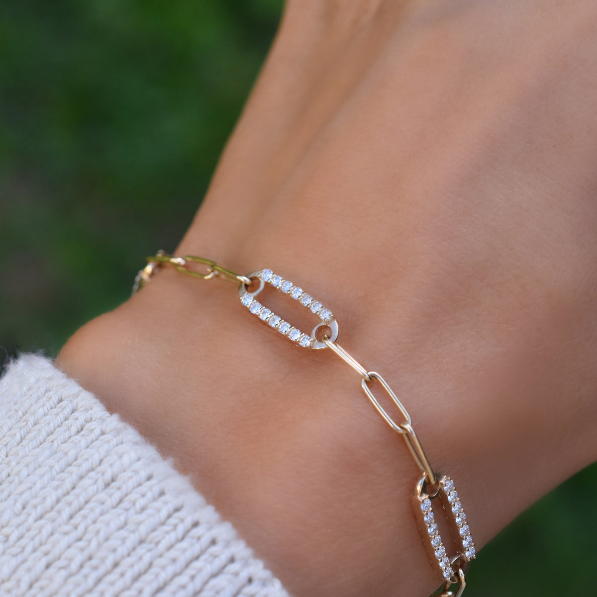 2.8 CT Round April Diamond Lab Made Diamond- April Birthstone Bracelet 8