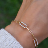 2.8 CT Round April Diamond Lab Made Diamond- April Birthstone Bracelet 8
