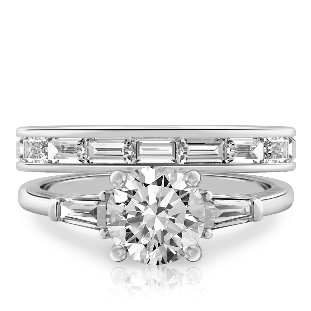 Stunning 0.50-1.50 CT Round Moissanite Engagement Ring With Milgrain Pave Design 2
