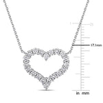 Round Cut Cubic Zirconia in 925 Sterling Silver Necklace 8