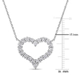 Round Cut Cubic Zirconia in 925 Sterling Silver Necklace 8