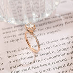 1.0 CT Round Shaped Moissanite Multi-Stone Pave Engagement Ring 3