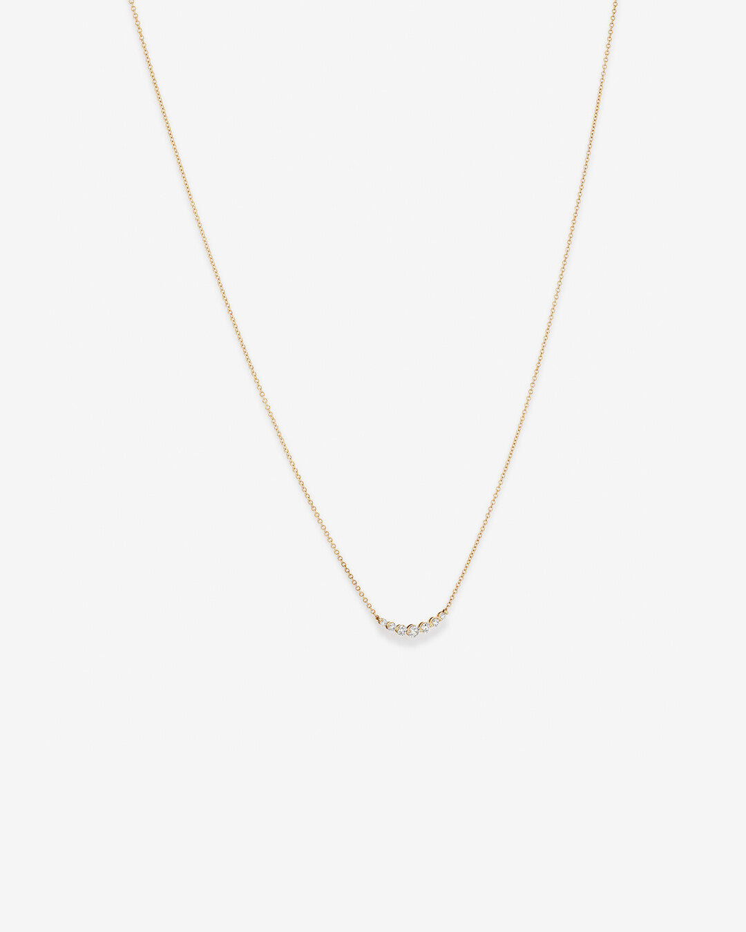 Round Cut Cubic Zirconia in 925 Sterling Silver Necklace 2