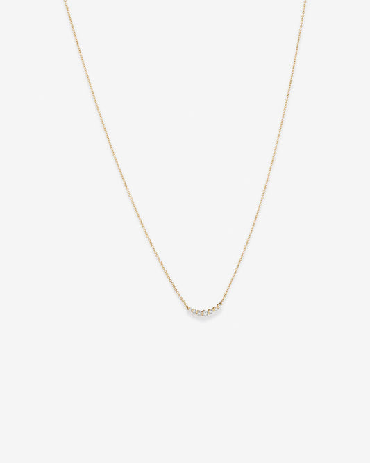Round Cut Cubic Zirconia in 925 Sterling Silver Necklace 2