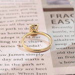 Stunning 2.0 CT Radiant Moissanite Engagement Ring with Solitaire Design 6