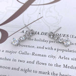 Round Cut Cubic Zirconia in 925 Sterling Silver Earrings 2