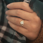 Stunning 1.0 CT Round Moissanite Engagement Ring with Hidden Halo Design 15
