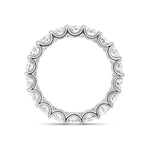 Stunning 3.8 TCW Oval Moissanite Stones Full Eternity Wedding Bands 4