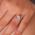 Stunning 1.0 CT Oval Moissanite Engagement Ring with Hidden Halo & Pave Design 7