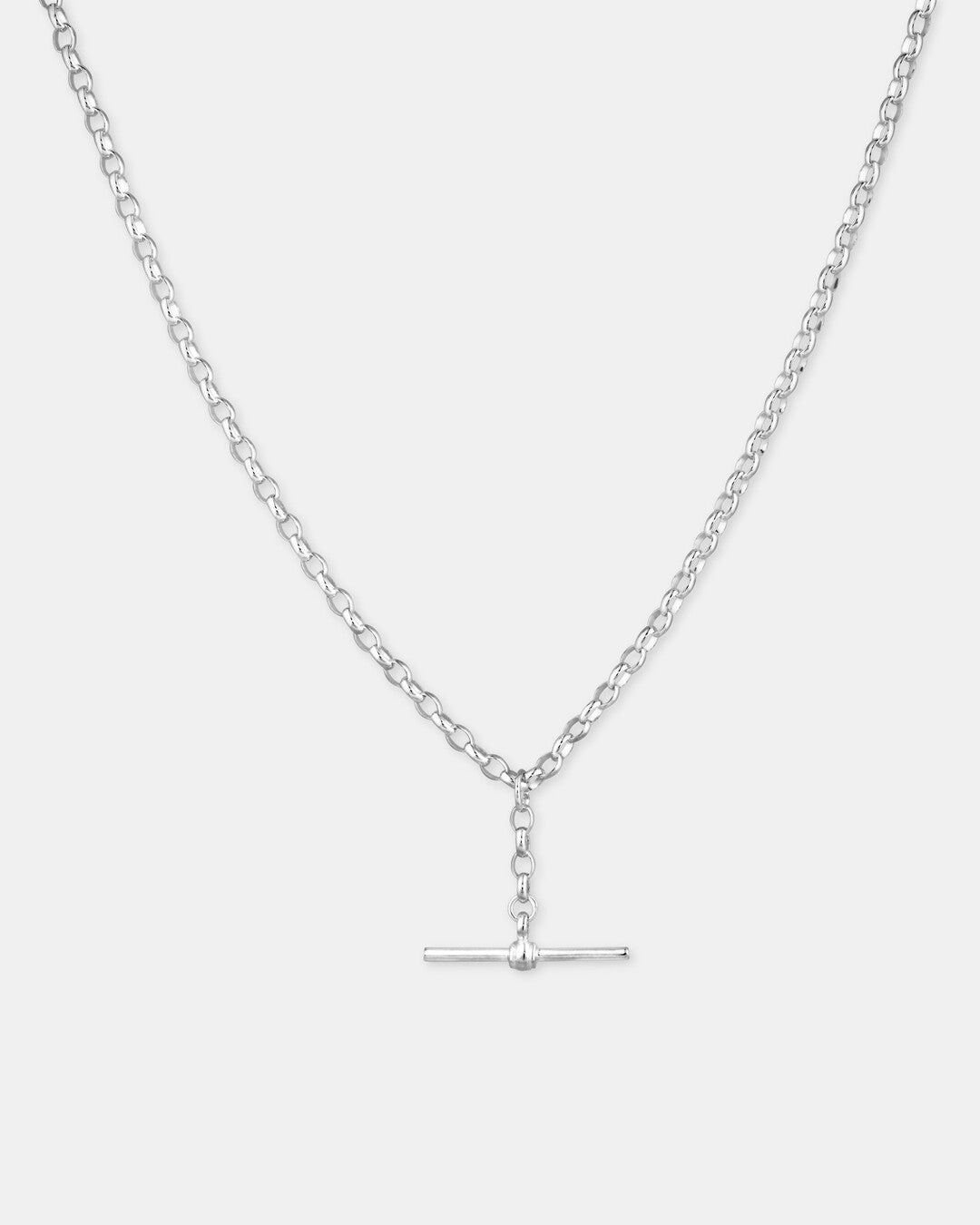 Round Cut Cubic Zirconia in 925 Sterling Silver Necklace 1