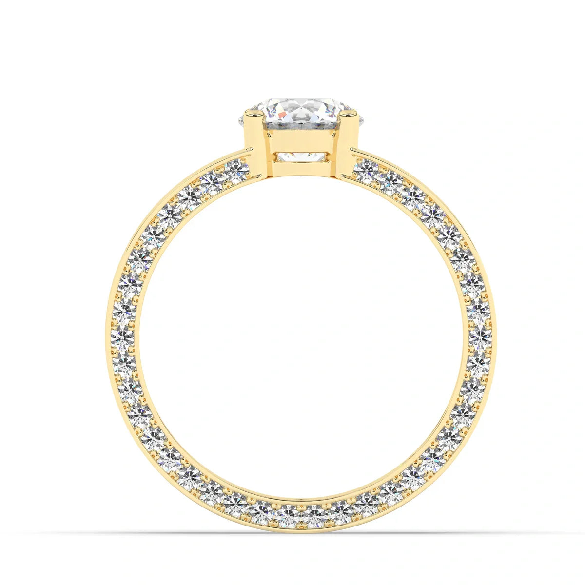 Stunning 1.0 CT Round Moissanite Men's Wedding Band with Solitaire & Hidden Diamond Design 6