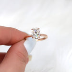 Stunning 2.5 CT Oval Moissanite Engagement Ring with Solitaire Design 6