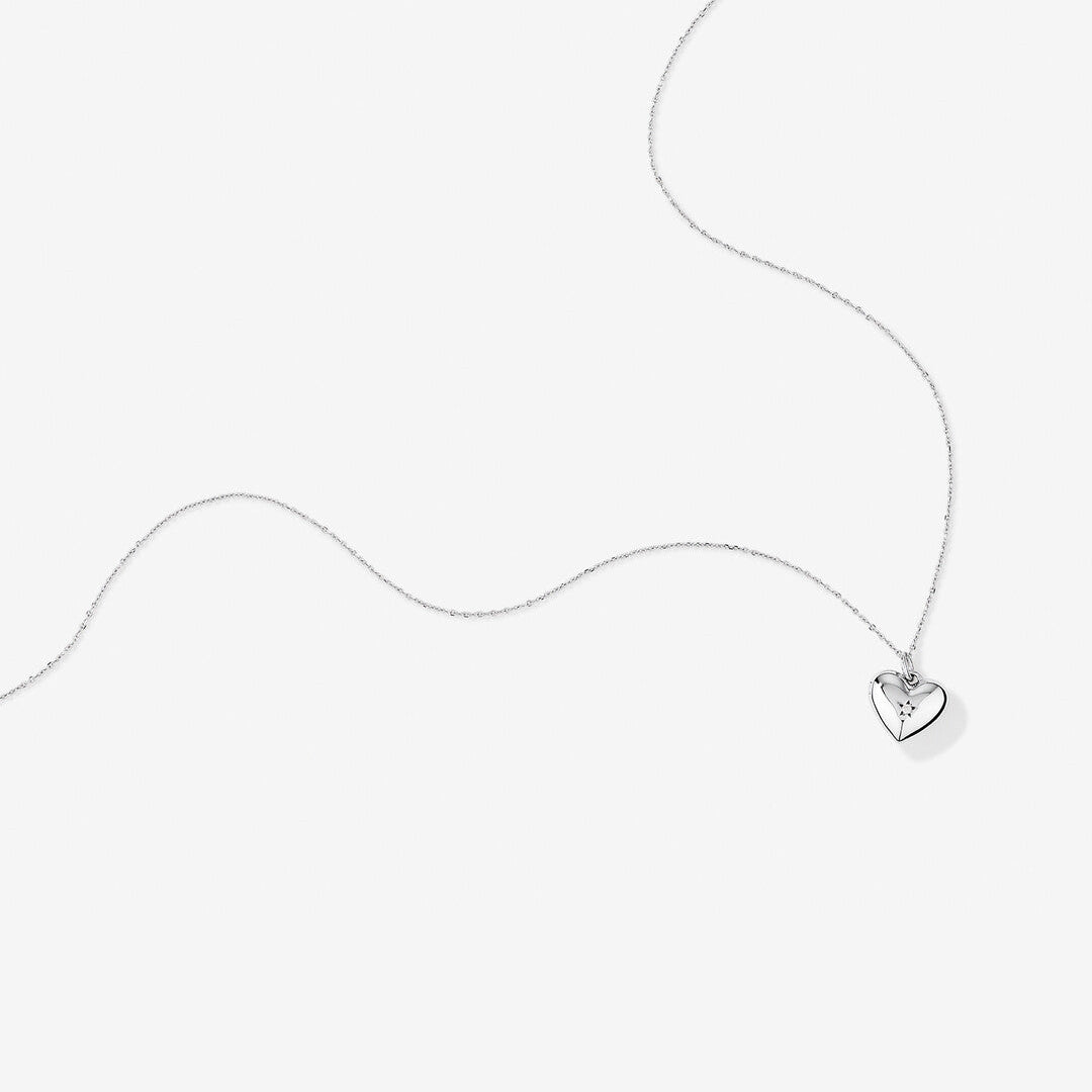 Round Cut Cubic Zirconia in 925 Sterling Silver Necklace 2