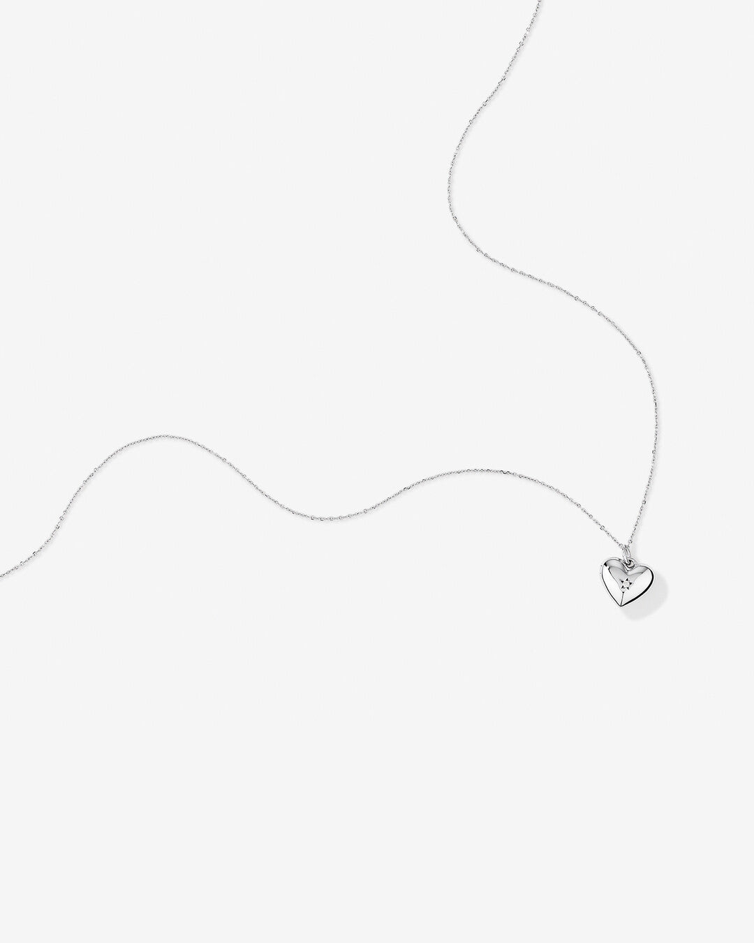 Round Cut Cubic Zirconia in 925 Sterling Silver Necklace 2