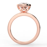 Stunning 2.11 CT Oval Moissanite Engagement Ring with Bezel Design 9