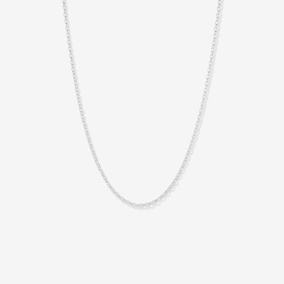 Round Cut Cubic Zirconia in 925 Sterling Silver Necklace 1