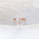 Stunning 2.5 CT Oval Moissanite Engagement Ring with Solitaire Design 2