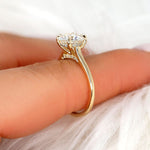 Stunning 2.0 CT Round Moissanite Engagement Ring with Hidden Halo Design 6