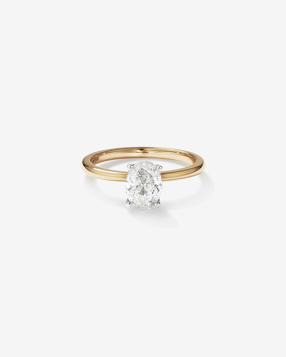 Stunning 1.0 CT Oval Moissanite in Solitaire Design Engagement Ring 1