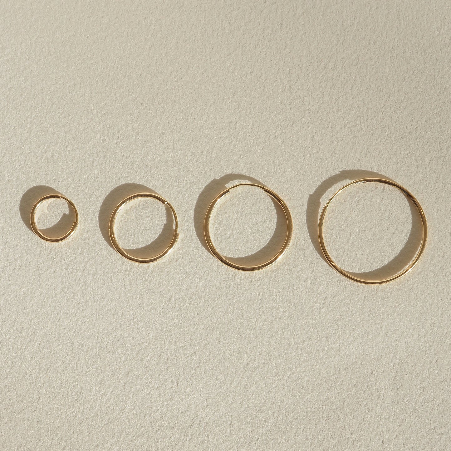 Stunning Metal Hoops Earrings in Gold 1