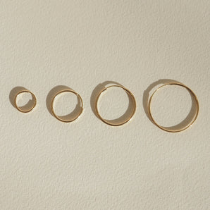 Stunning Metal Hoops Earrings in Gold