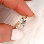 Stunning 1.69 CT Oval Moissanite Engagement Ring with Dainty Design 6