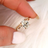 Stunning 1.69 CT Oval Moissanite Engagement Ring with Dainty Design 6