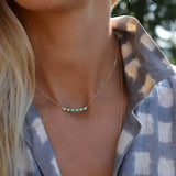 2 CT Round Emerald Lab Made Diamond-May Birthstone Necklace 6