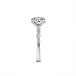 Stunning 1.5 CT Oval  Moissanite Engagement Ring with Pave Design 2