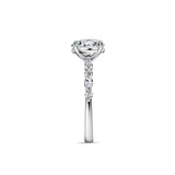 Stunning 1.5 CT Oval  Moissanite Engagement Ring with Pave Design 2