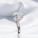 Stunning 4.50 CT Cushion Cut Moissanite Engagement Ring with Pave Design 7