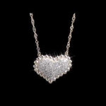 Round Cut Cubic Zirconia in 925 Sterling Silver Necklace 2
