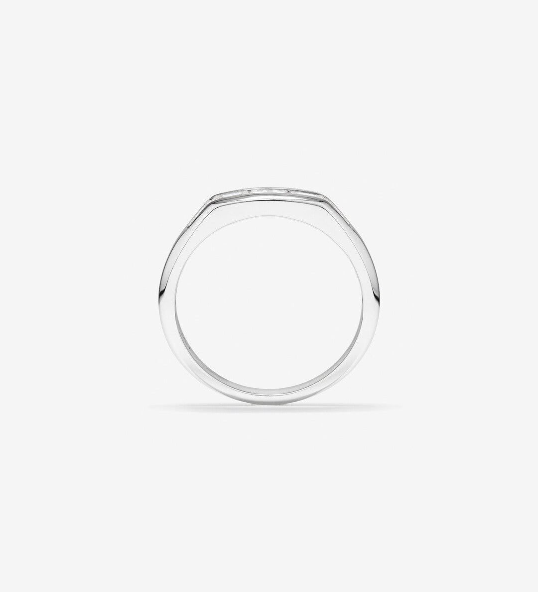 0.54 CT Baguette Moissanite Five Stone Men's Wedding Band in Solid Gold 2