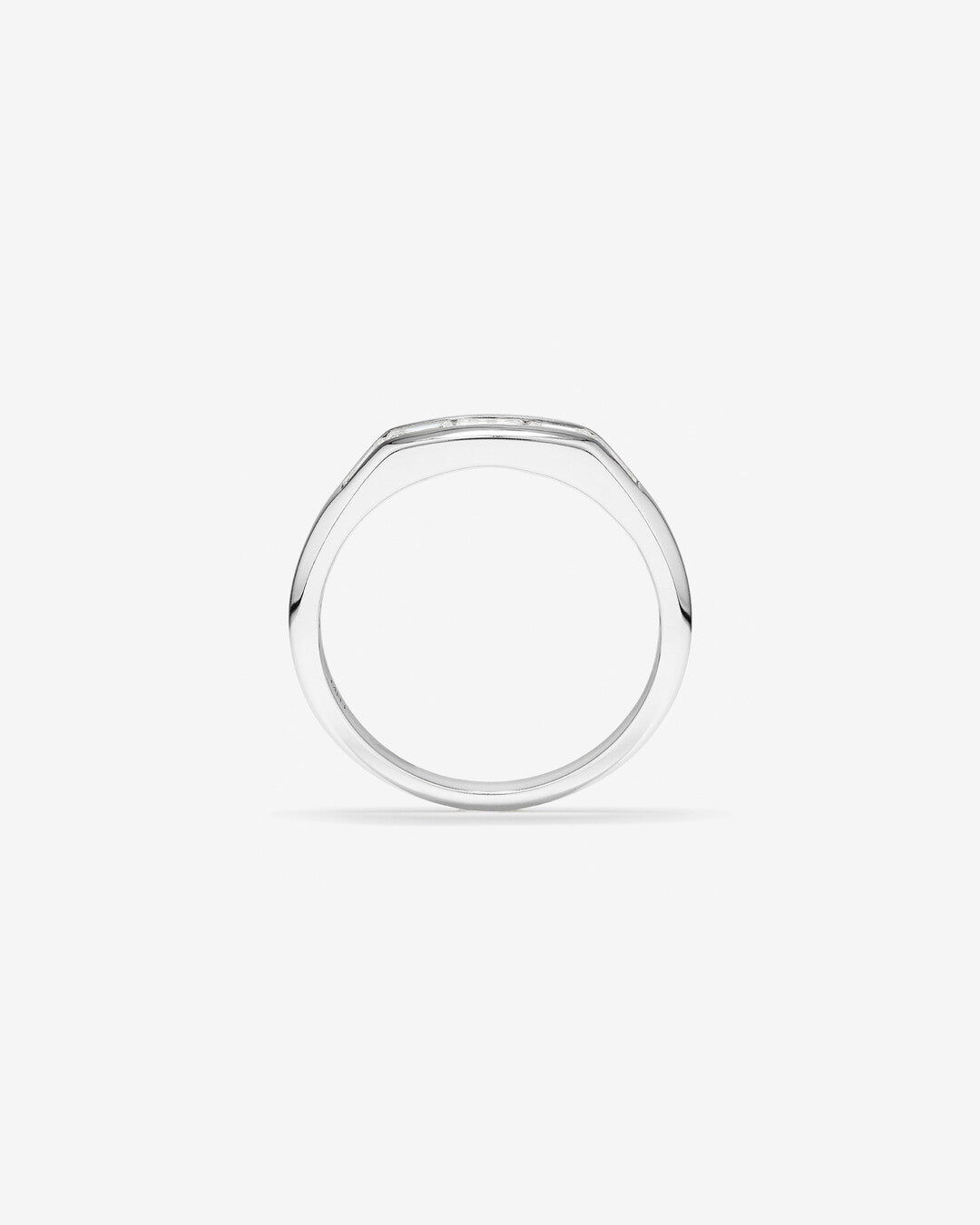 0.54 CT Baguette Moissanite Five Stone Men's Wedding Band in Solid Gold 2