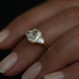 1.50 CT Radiant 3 Stones CVD E/VS1 Diamond Engagement Ring 1
