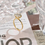 Stunning 2.5 CT Round Moissanite Engagement Ring with Solitaire Design 7
