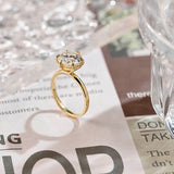 Stunning 2.5 CT Round Moissanite Engagement Ring with Solitaire Design 7