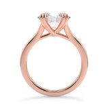 Stunning 2.85 CT East West Oval Moissanite Engagement Ring with Solitaire Design 9