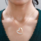 Round Cut Cubic Zirconia in 925 Sterling Silver Necklace 2