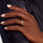 Stunning 0.07 TCW Round Moissanite Stones Diamond Bridle Wedding Bands 4