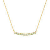 0.33 TCW Round Peridot Lab Made Diamond- August Birthstone Necklace 1