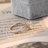 Stunning 1.0 CT Oval Moissanite Engagement Ring with Hidden Halo Design 8