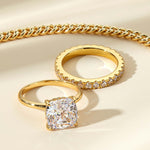 Stunning 3.5 CT Cushion Moissanite Engagement Ring with Hidden Halo Design 9